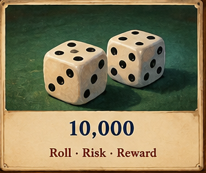 10,000 illustrated card